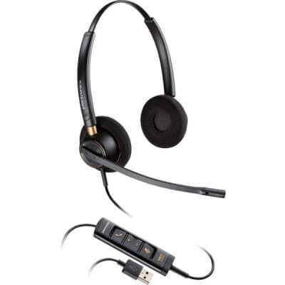 Plantronics EncorePro HW525 USB Duo Headset for Hard of Hearing